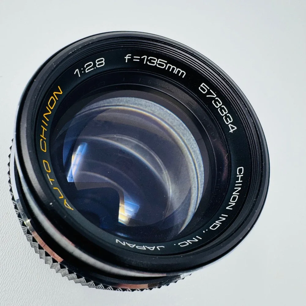 Auto Chinon 135mm f/2.8 Prime Lens for Pentax K Mount with Case Japan
